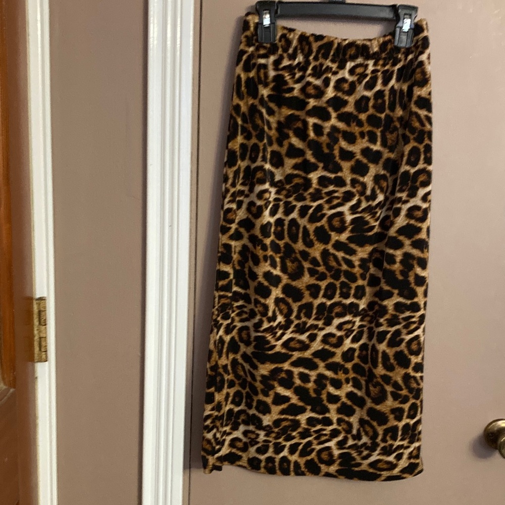 Women’s Zadie B’s Brand Leopard Print Skirt Size Small - Picture 4 of 6